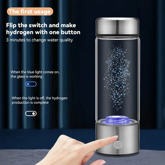 Hydrogen- gazdag vizes palack